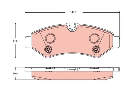 Гальмівні колодки, дискові GDB2422