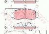 Гальмівні колодки, дискове гальмо (набір) TRW GDB3376 (фото 1)
