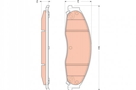 Дисковые тормозные колодки (передние) TRW GDB4601 (фото 1)