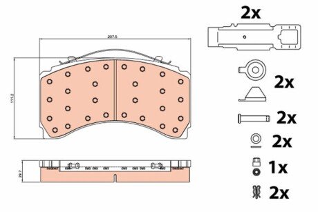 Дисковые тормозные колодки GDB5117