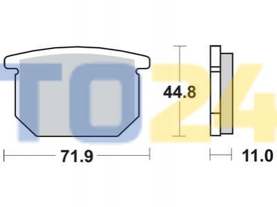 Дисковые тормозные колодки MCB501