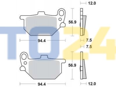 Дисковые тормозные колодки MCB503