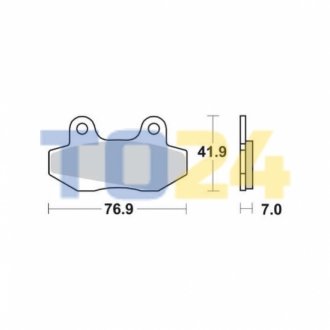 Дисковые тормозные колодки (передние) MCB525