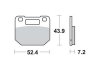 Дисковые тормозные колодки TRW MCB556 (фото 1)