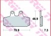 Дисковые тормозные колодки (передние) TRW MCB557SRM (фото 3)