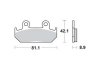 Дисковые тормозные колодки (передние) TRW MCB562 (фото 1)