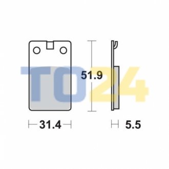 Дисковые тормозные колодки TRW MCB564 (фото 1)