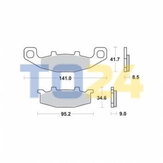 Дисковые тормозные колодки MCB569SH