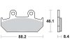 Дисковые тормозные колодки (передние) TRW MCB571SV (фото 1)