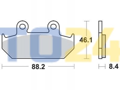 Дисковые тормозные колодки (передние) MCB571SV