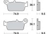 Дискові гальмівні колодки (задні) TRW MCB575RSI (фото 1)