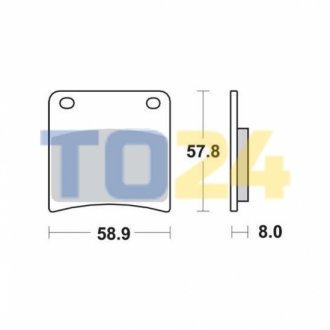 Дисковые тормозные колодки MCB591