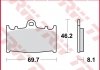 Дисковые тормозные колодки TRW MCB602CRQ (фото 2)