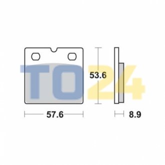 Дисковые тормозные колодки (передние) MCB617