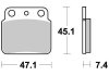 Дисковые тормозные колодки TRW MCB626SI (фото 1)