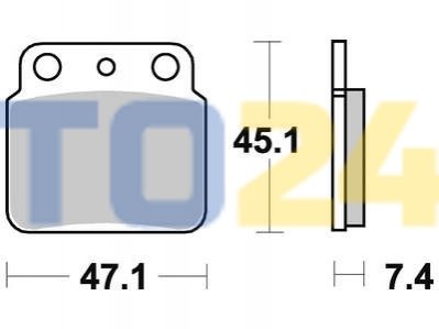 Дисковые тормозные колодки MCB626SI