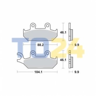 Дисковые тормозные колодки TRW MCB627 (фото 1)