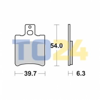 Дисковые тормозные колодки MCB644