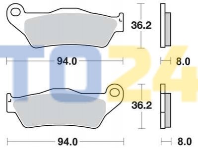 Дисковые тормозные колодки (передние) MCB648SV