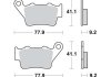 Дисковые тормозные колодки TRW MCB672RSI (фото 1)