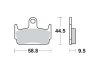 Дисковые тормозные колодки (задние) TRW MCB686 (фото 1)