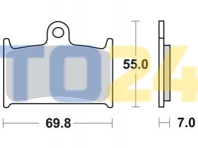 Дисковые тормозные колодки MCB690SV