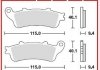 Гальмівні колодки скутерні TRW MCB693SRM (фото 1)