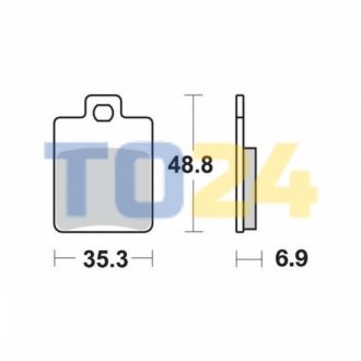 Дисковые тормозные колодки MCB695EC