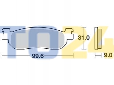 Гальмівні колодки TRW MCB699 (фото 1)