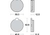 Дисковые тормозные колодки TRW MCB70 (фото 1)