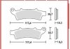 Дисковые тормозные колодки TRW MCB726SRM (фото 1)