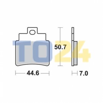 Дисковые тормозные колодки TRW MCB732SI (фото 1)