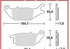 Дисковые тормозные колодки (задние) TRW MCB738 (фото 1)