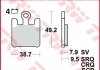 Дисковые тормозные колодки (передние) TRW MCB742CRQ (фото 2)