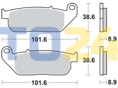 Тормозные колодки MCB753SV