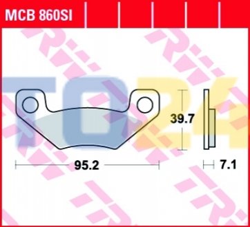 Гальмівна колодка (диск) MCB860SI