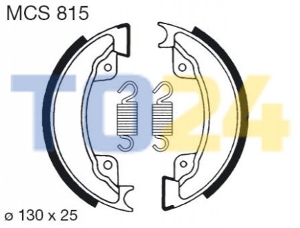 Барабанные тормозные колодки MCS815