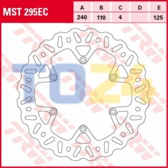 Гальмівний диск TRW MST295EC (фото 1)