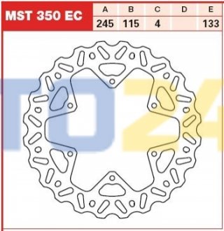 Тормозной диск MST350EC