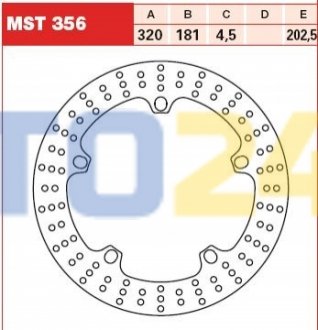 Гальмівний диск MST356