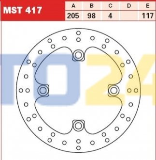 Тормозной диск MST417