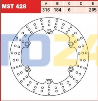 Гальмівний диск MST428