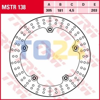 Гальмівний диск MSTR138