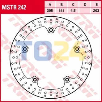 Гальмівний диск MSTR242