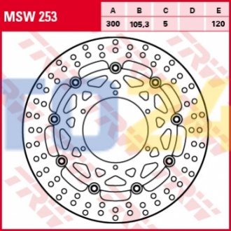 Тормозной диск MSW253