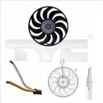 Вентилятор радиатора TYC 802-0051 (фото 1)