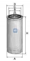 Топливный фильтр UFI 2434400 (фото 1)