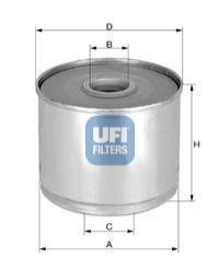 Топливный фильтр UFI 24.360.01 (фото 1)