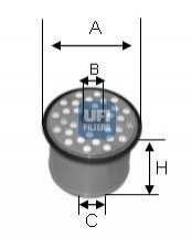 Паливний фільтр UFI 24.390.00 (фото 1)