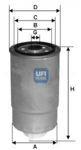 Паливний фільтр UFI 24.394.00 (фото 1)